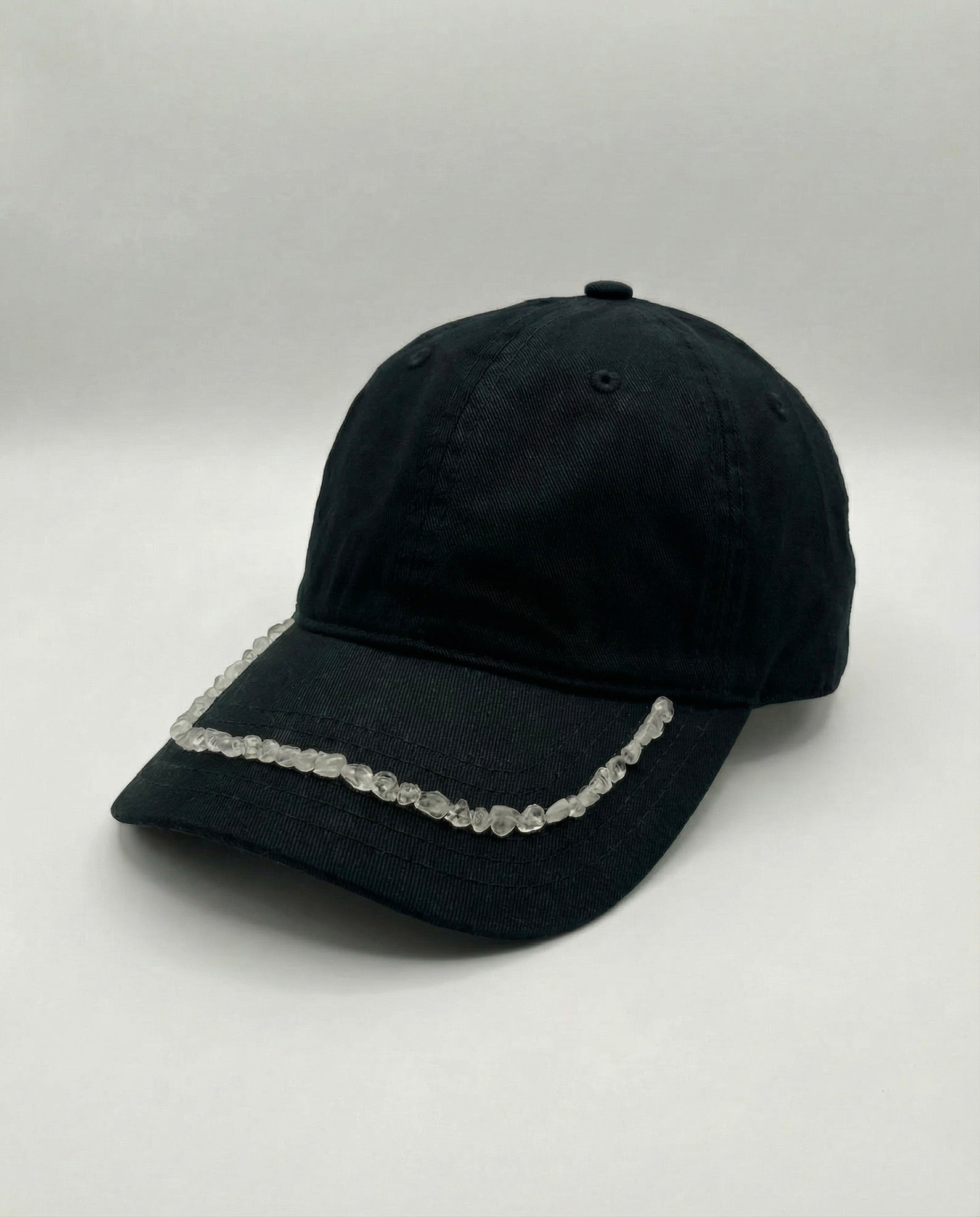 Clear Quartz Crystal Brim Cap