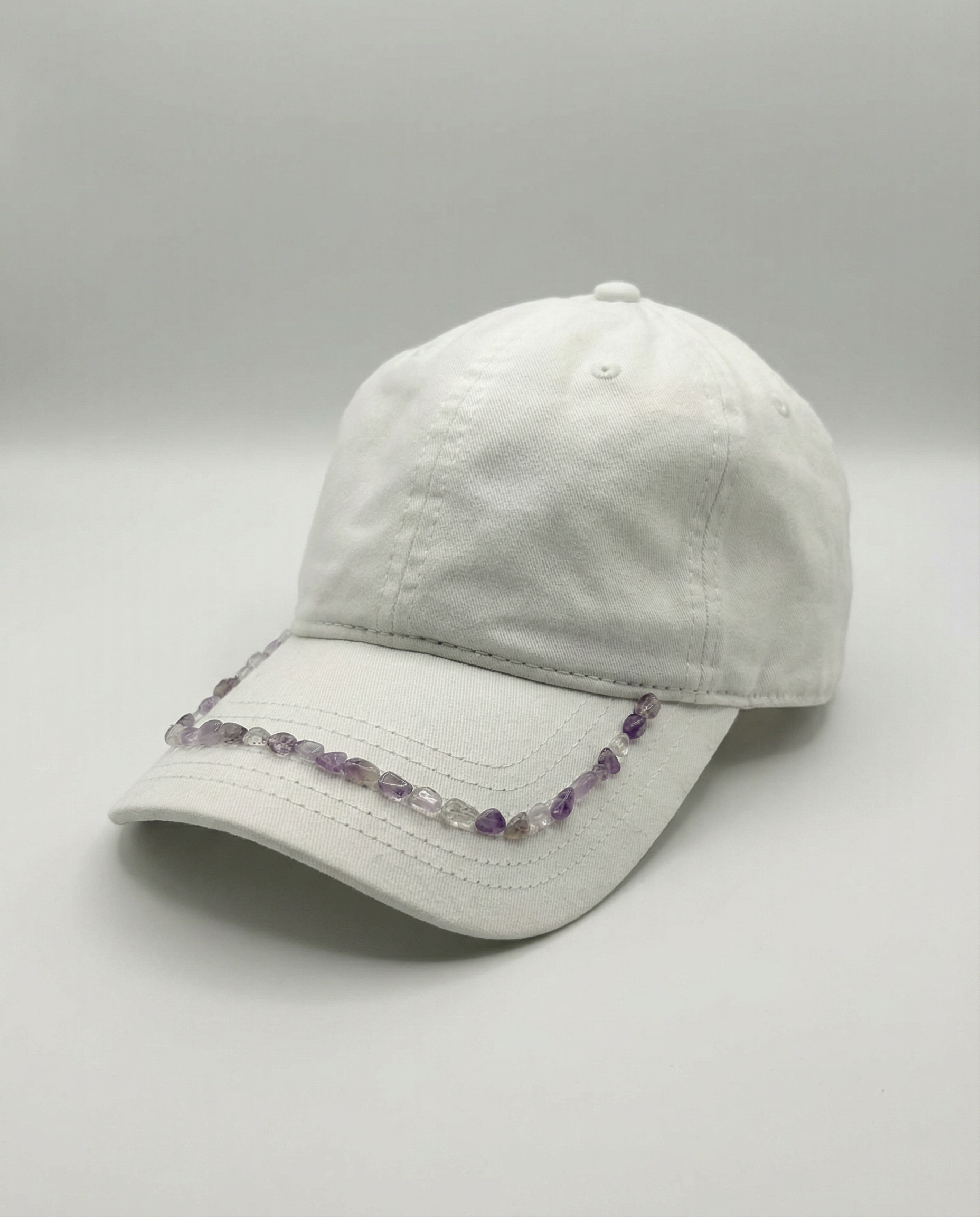 Amethyst Crystal Brim Cap