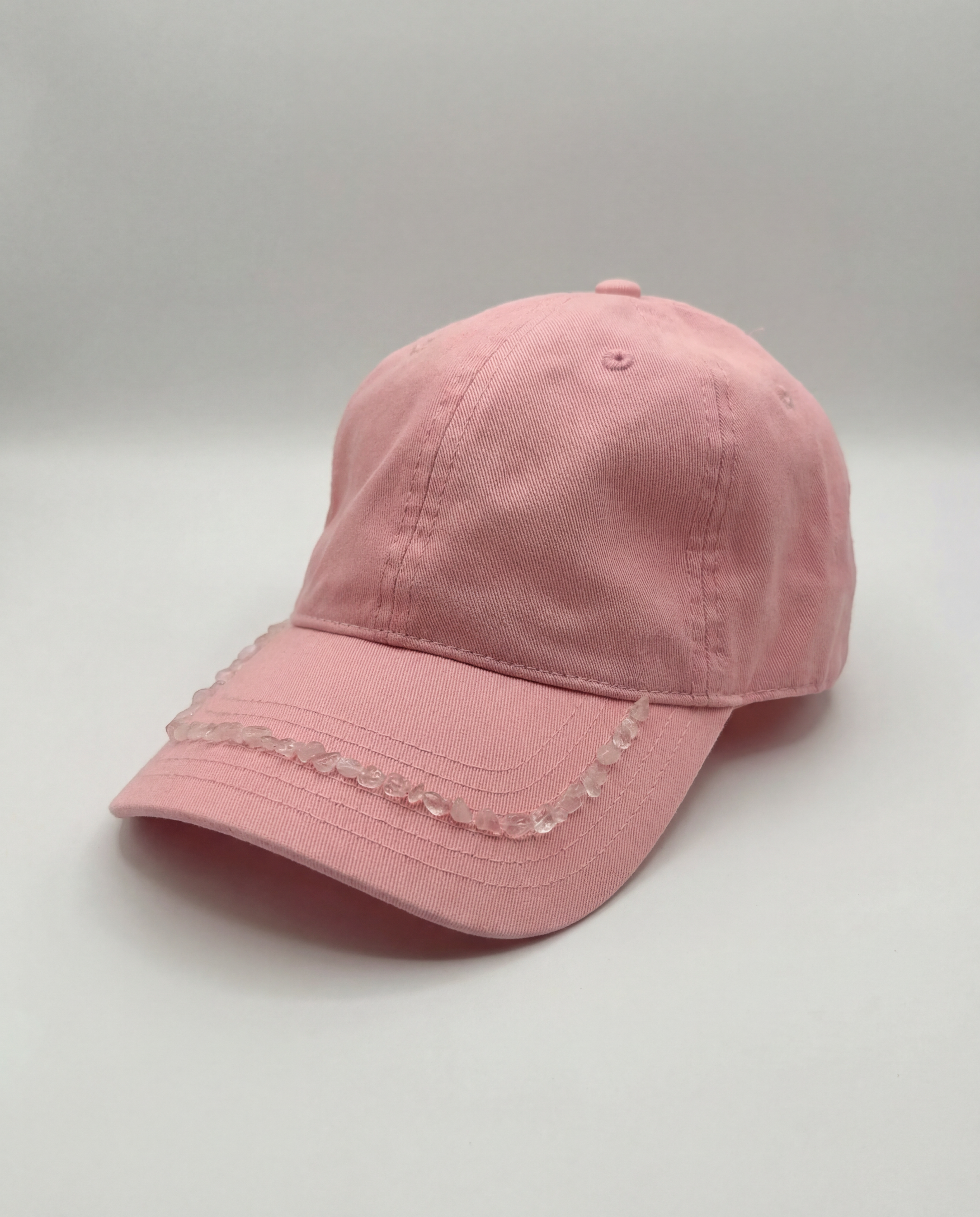 Clear Quartz Crystal Brim Cap