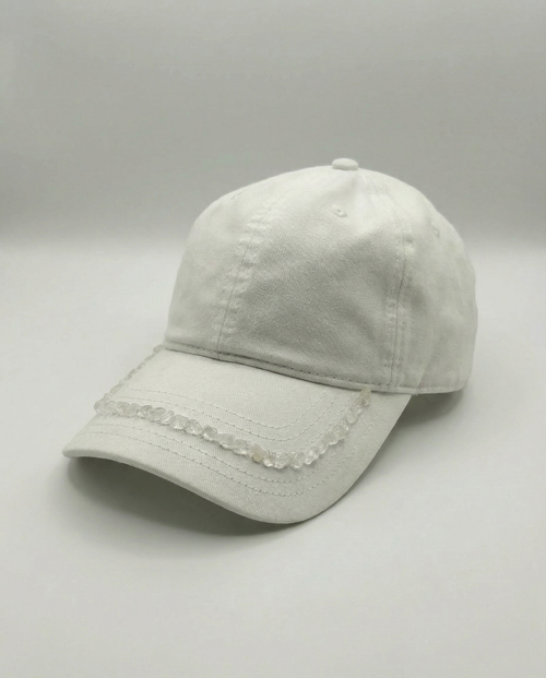 Clear Quartz Crystal Brim Cap