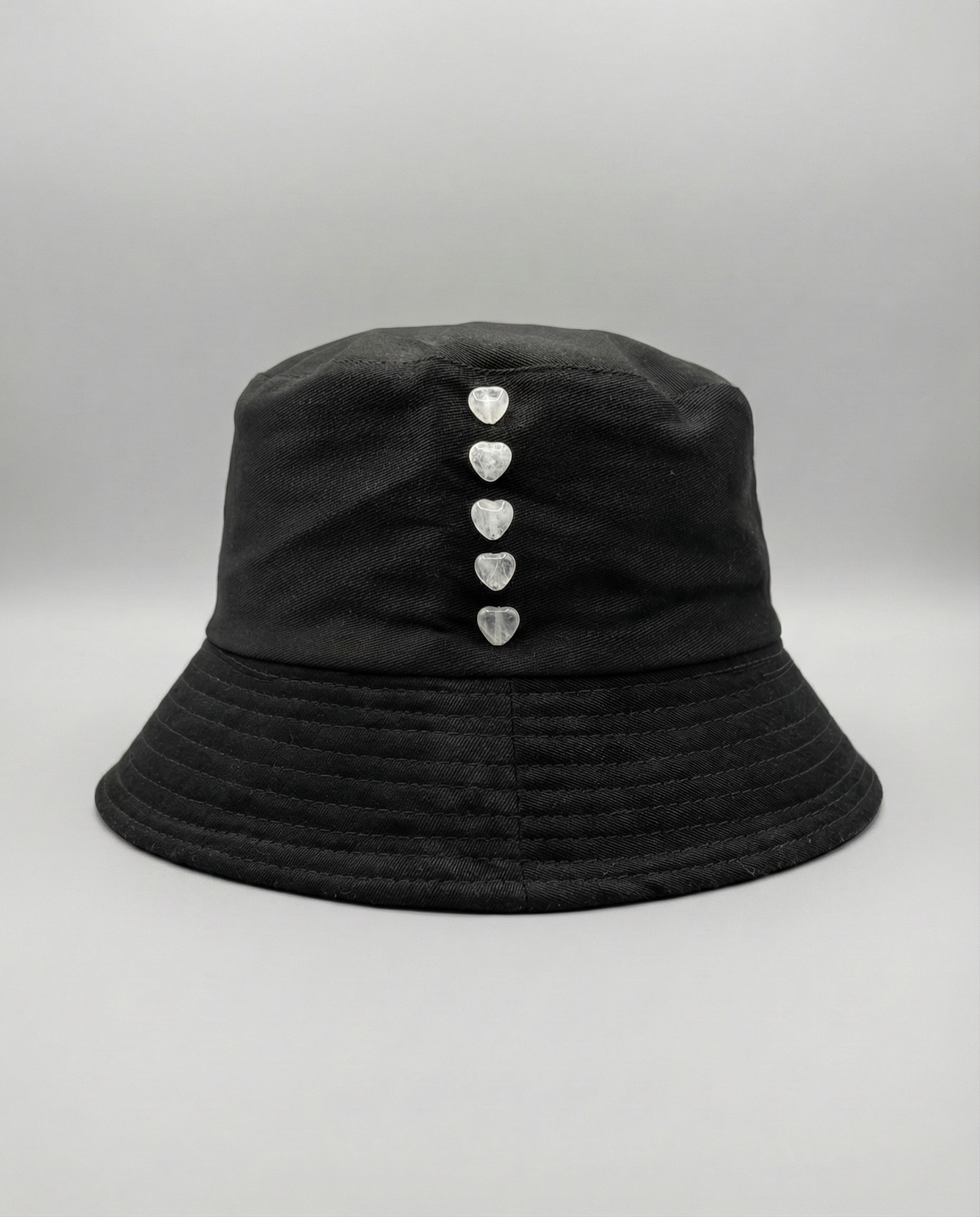 Clear Quartz Crystal Heart Bucket Hat
